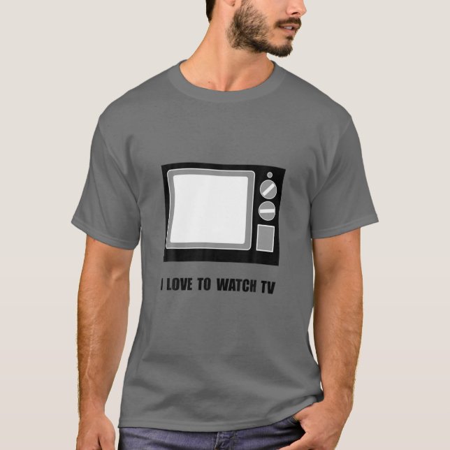 Camiseta Adoro Ver A TV Engraçada (Frente)