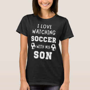 Camiseta Adoro Ver Futebol Com Meu Filho Filho Filho Filho 