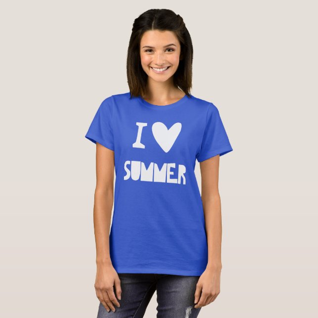 Camiseta Adoro Verão (Frente Completa)