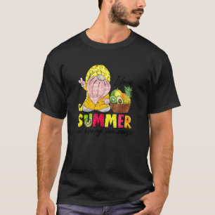 Camiseta Adoro Verão Em Todos Os Gnomos Do Ananás.