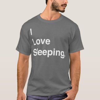 Camiseta Adoro Vídeo Dormindo Texto Simples
