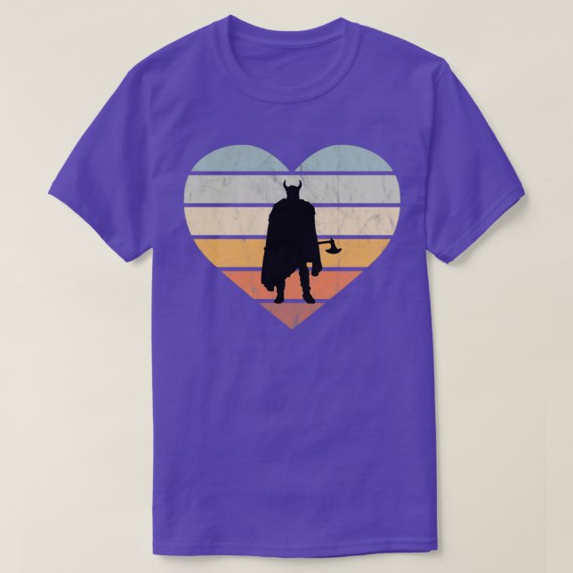 Camiseta Adoro Viking Warrior Com Ax (Frente do Design)