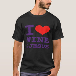 Camiseta Adoro Vinho Jesus Divertido Humor de Maquinaria Cr