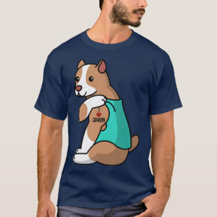 Camiseta Adoro Vovô Tattoo Pit Touro Vovô Cachorro