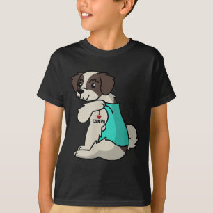 Camiseta Adoro vovó Tattoo Shih Tzu Grandmân Dog