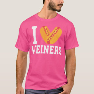 Camiseta Adoro Weiners Hotdog Frankfurter Sausage Cam