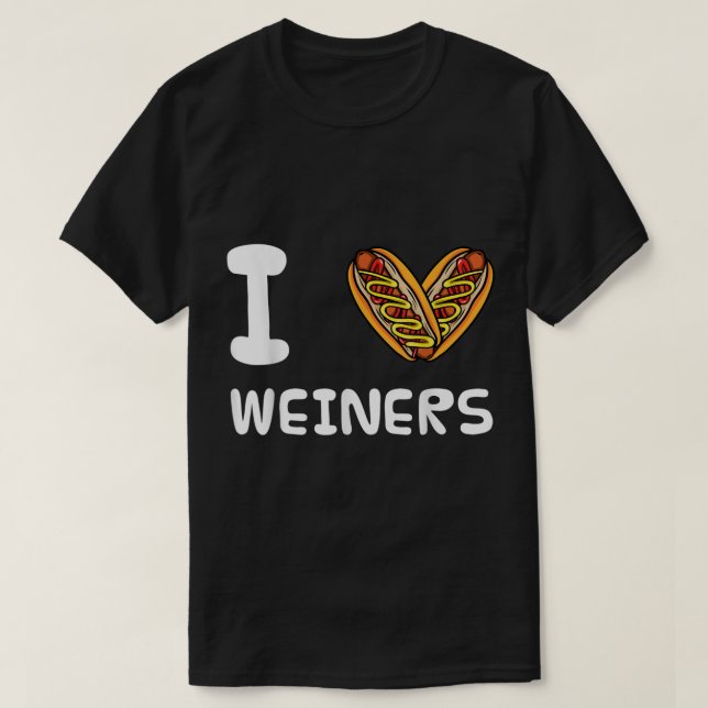 Camiseta Adoro Weiners Hotdog Frankfurter Wiener Frank Sa (Frente do Design)
