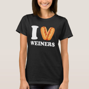 Camiseta Adoro Weiners Hotdog Frankfurter Wiener Frank Sa