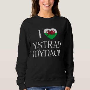 Camiseta Adoro Ystrad Mynach Wales Flag Heart Dragon Welsh