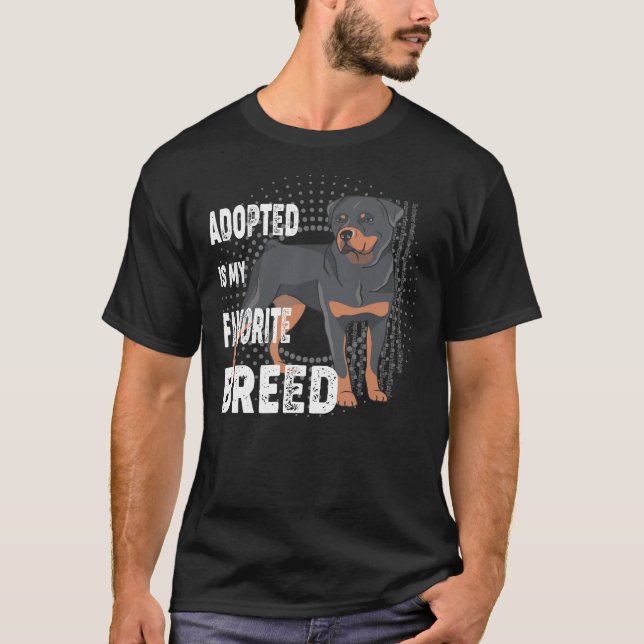 Camiseta Adotado É Minha Pasta De Raça Preferencial (Frente)