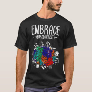 Camiseta Adotar A Neurodiversidade Celebra O Espectro Auti