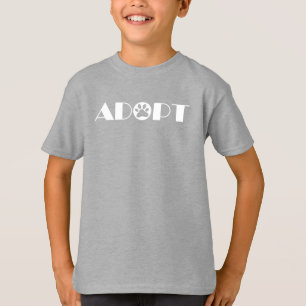 Camiseta Adotar cão de pata
