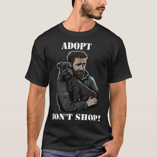 Camiseta Adotar Cão de Salvamento do Compro Don (Frente)