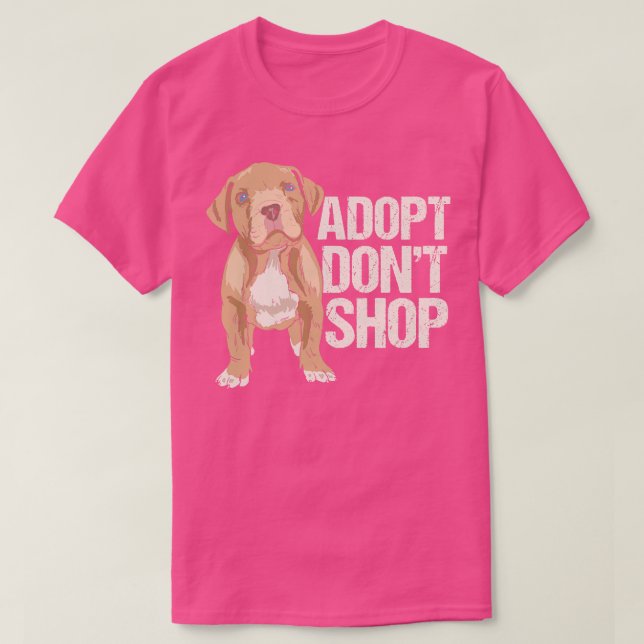 Camiseta Adotar dont comprar Dog Rescue Gift (Frente do Design)