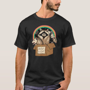Camiseta Adotar Gatos Proibidos Em Pincéis De Caxinim De Ca