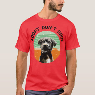 Camiseta Adotar Não Comprar Cachorros de Salvamento do Sobr