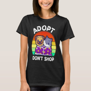 Camiseta Adotar Não Comprar Coisas Adotar Membro da Família