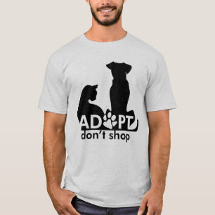 Camiseta Adotar Não Comprar Gato Canino
