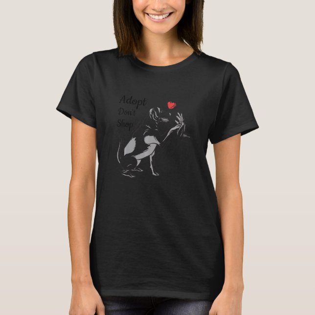Camiseta Adotar Não Comprar O Resgate De Animais Para Anima (Frente)