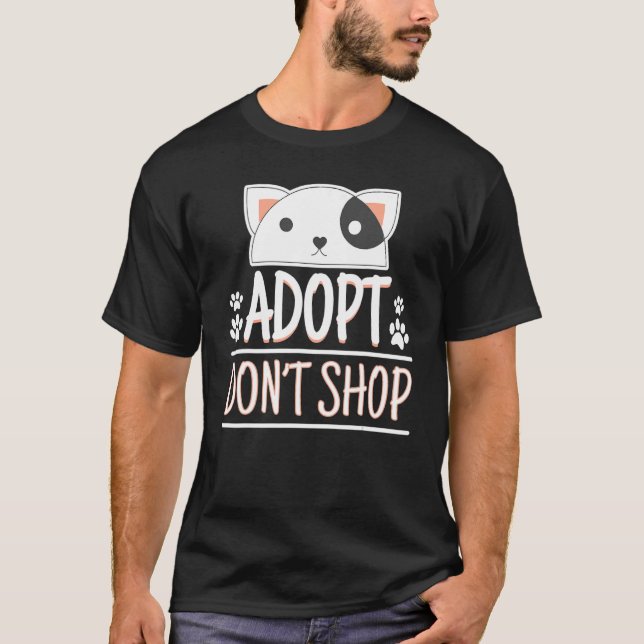 Camiseta Adotar Não Comprar Pet Adotar Conscientes dos Cuid (Frente)