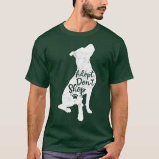 Camiseta Adotar Não Comprar Resgate Pitbull Cachorro Raça M
