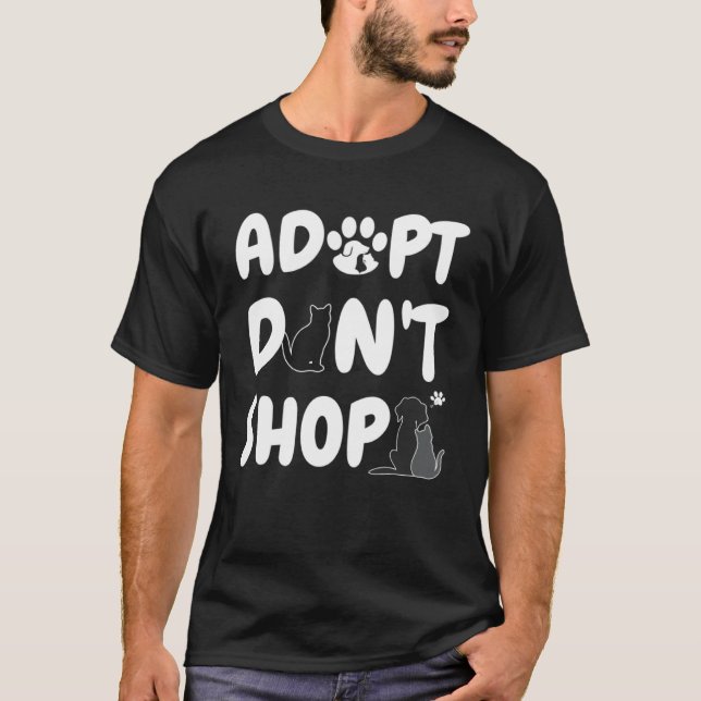 Camiseta Adotar Não Comprar Salvamento Animal (Frente)