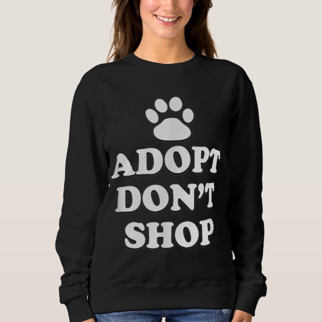Camiseta Adotar Não Comprar Salvamento de Direitos dos Anim (Frente)