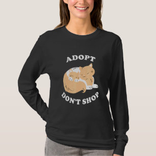 Camiseta Adotar Não Comprar Salvar Animais Salvando Estadas
