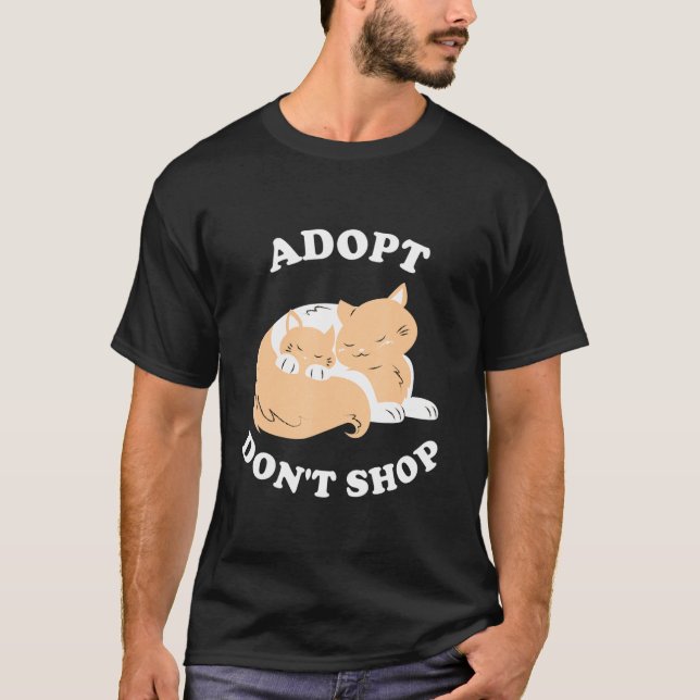Camiseta Adotar Não Comprar Salvar Animais Salvando Estadas (Frente)
