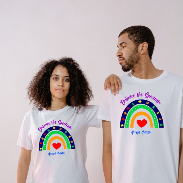 Camiseta Adotar o Espectro - Sensibilização para o Autismo (Criador carregado)