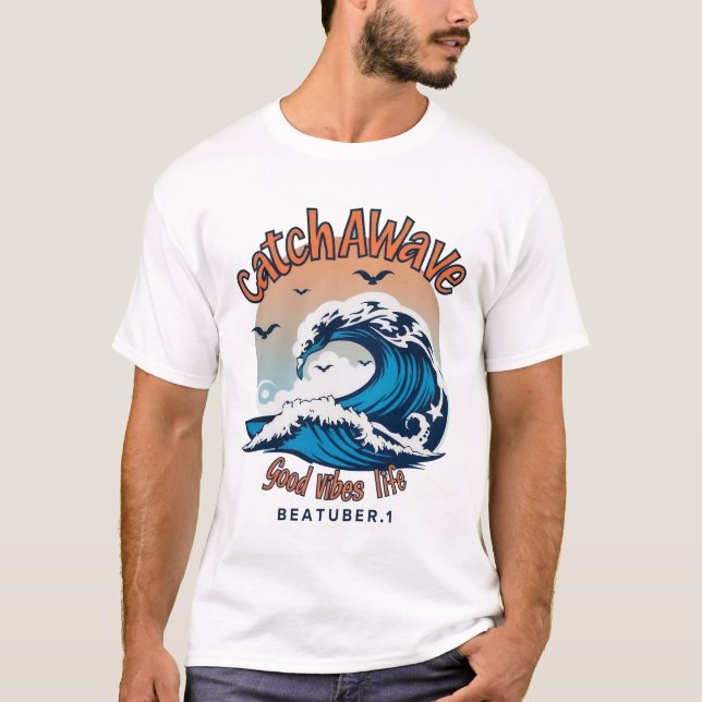 Camiseta Adotar o Espírito de Surfe (Frente)