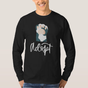 Camiseta Adotar Patos De Salvamento De Gato De Cão De Trend