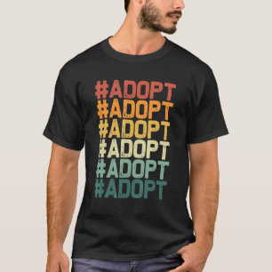 Camiseta Adotar Promo De Salvamento Da Adoção De Gatos Gráf