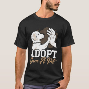 Camiseta Adotar Salvamento De Animais De Companhia