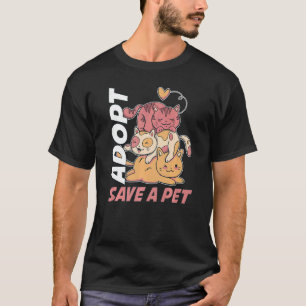 Camiseta Adotar Salvar uma Pet
