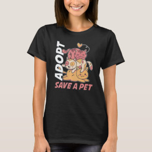 Camiseta Adotar Salvar uma Pet