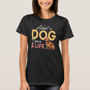 Camiseta Adotar Um Cachorro Salvar Um Dachshund De Salvamen