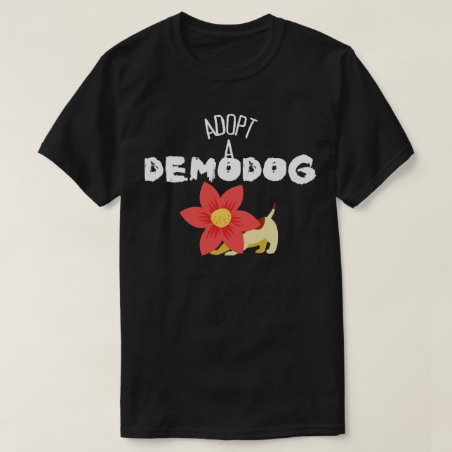 Camiseta Adotar um Demódog (Frente do Design)
