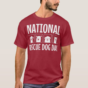 Camiseta adotar um presente de cão para cães salva-vidas