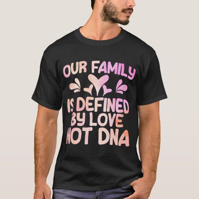 Camiseta Adote A Família Gotcha Definida Pelo Amor Watercol (Frente)