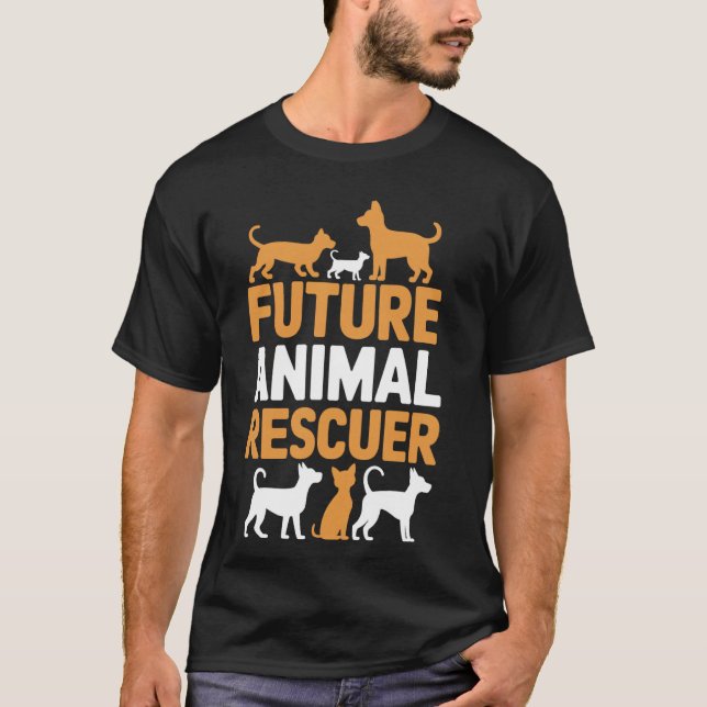 Camiseta Adote Abrigo de Resgate Futuro Resgate de Animais (Frente)