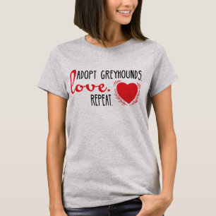 Camiseta Adote galgos, ame-os, repita-os