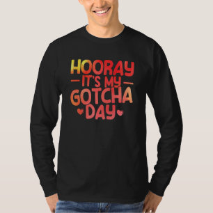 Camiseta Adote Gotcha Meu Dia Gotcha Aquarela Dia de Adoção