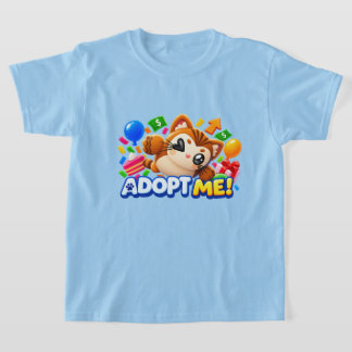 Camiseta Adote-me Personagem Legal de Roblox Arte de Jogado