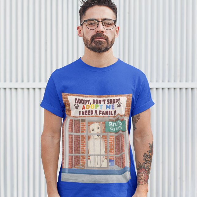 Camiseta Adote Não Compre Bruno Cachorro Na Libra Precisa D (Criador carregado)