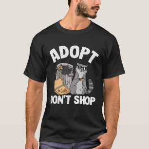 Camiseta Adote Não Compre Lixo Panda Raccoon