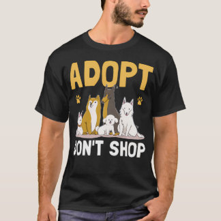 Camiseta Adote Não Compre Resgatador de Animais Pet