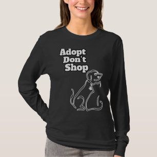 Camiseta Adote o Compro Donu2019t Pets Animal Shelter Compa