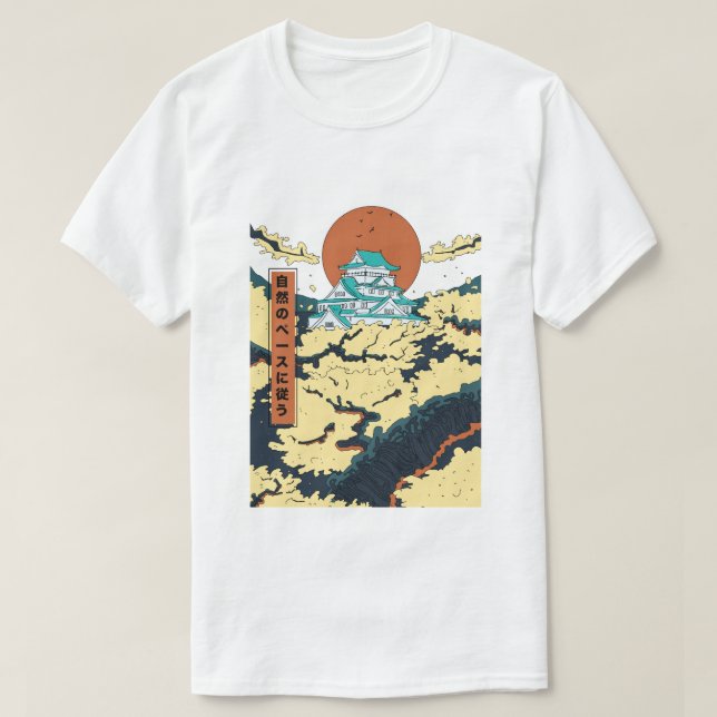 Camiseta Adote o ritmo da natureza (Frente do Design)