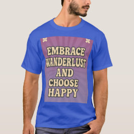 Camiseta Adote o Wanderlust e Escolha a Felicidade